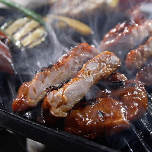 옛골토성 맛집 참나무 훈연 닭다리살 바베큐 120gx8 통다리살 숯불닭갈비 캠핑먹거리